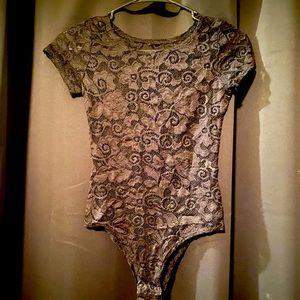 Black lace bodysuit